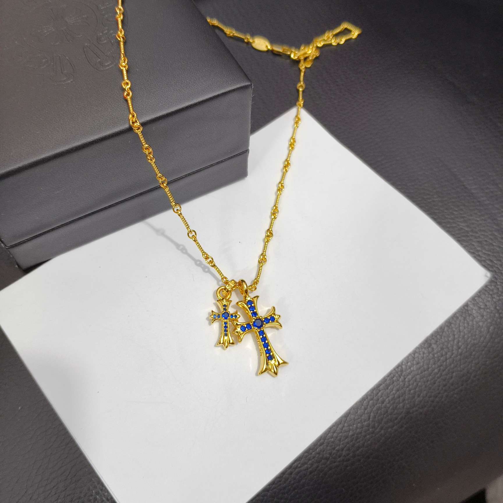 Chrome Hearts 克罗心双十字架项链