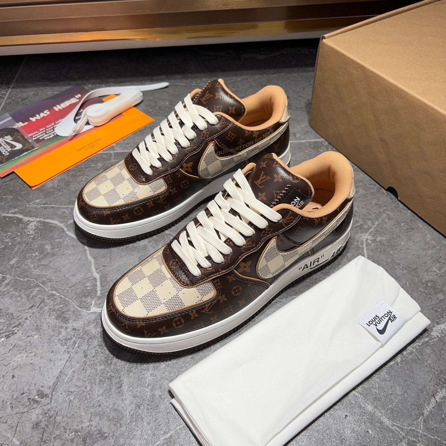 Los mejores modelos conjuntos de Louis Vuitton x x Nike, la idea de diseño es básicamente una contin