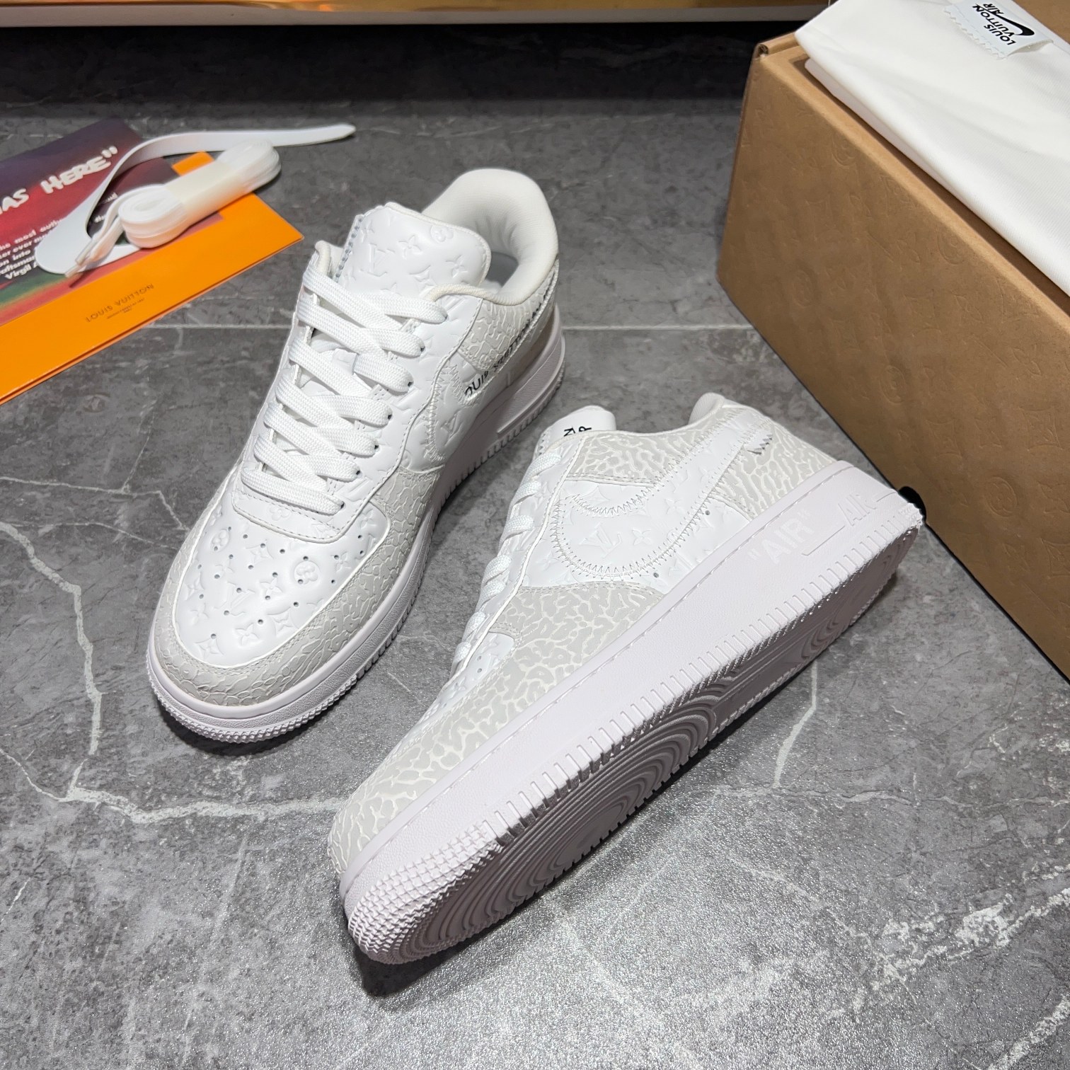 Los mejores modelos conjuntos de Louis Vuitton x x Nike, la idea de diseño es básicamente una contin