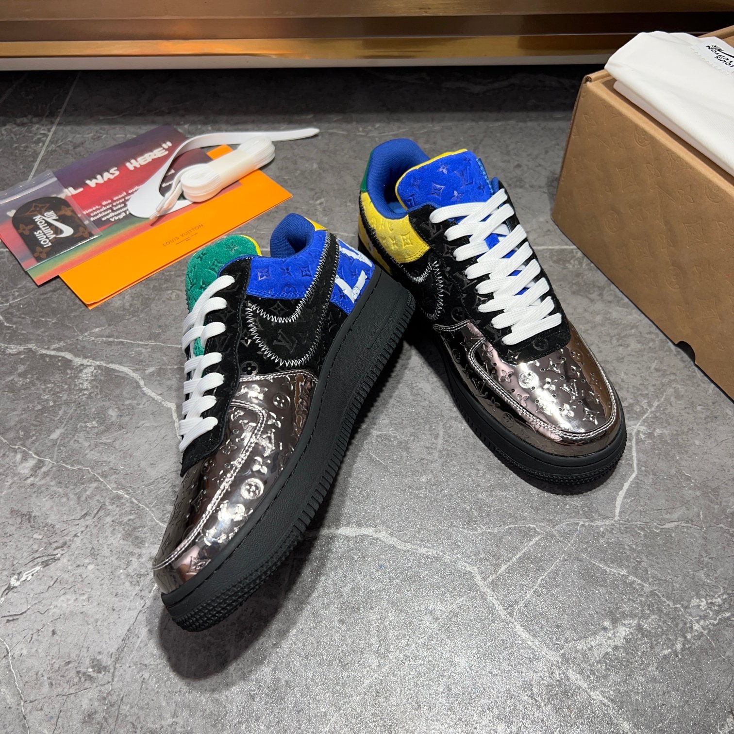 Los mejores modelos conjuntos de Louis Vuitton x x Nike, la idea de diseño es básicamente una contin