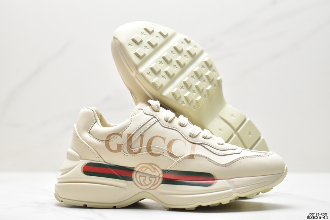 Gucci Logo with the retro feel of dad shoes Rhyton Gucci Rhyton series of sports shoes