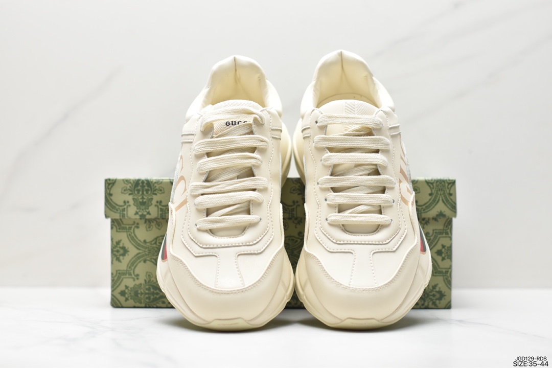 Gucci Logo with the retro feel of dad shoes Rhyton Gucci Rhyton series of sports shoes