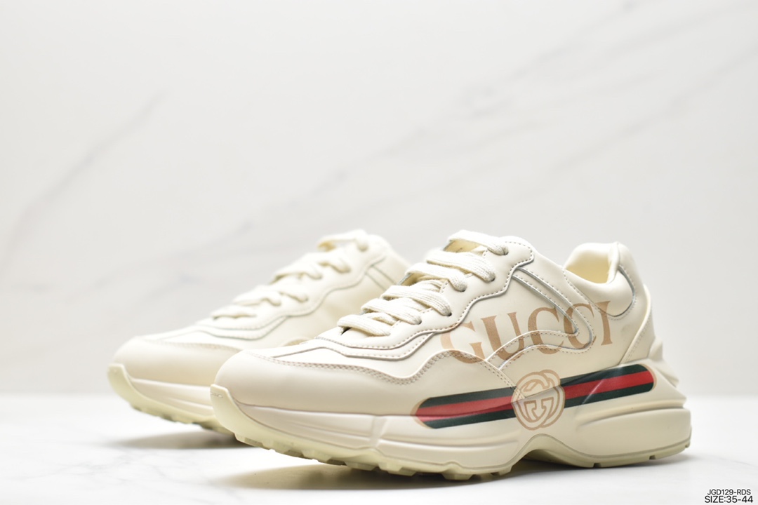 Gucci Logo with the retro feel of dad shoes Rhyton Gucci Rhyton series of sports shoes