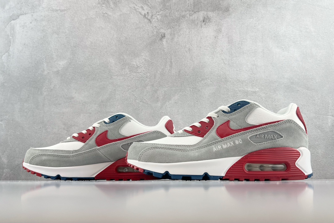 Nike Air Max 90 Athletic Club White Gray Pink DQ8235-001