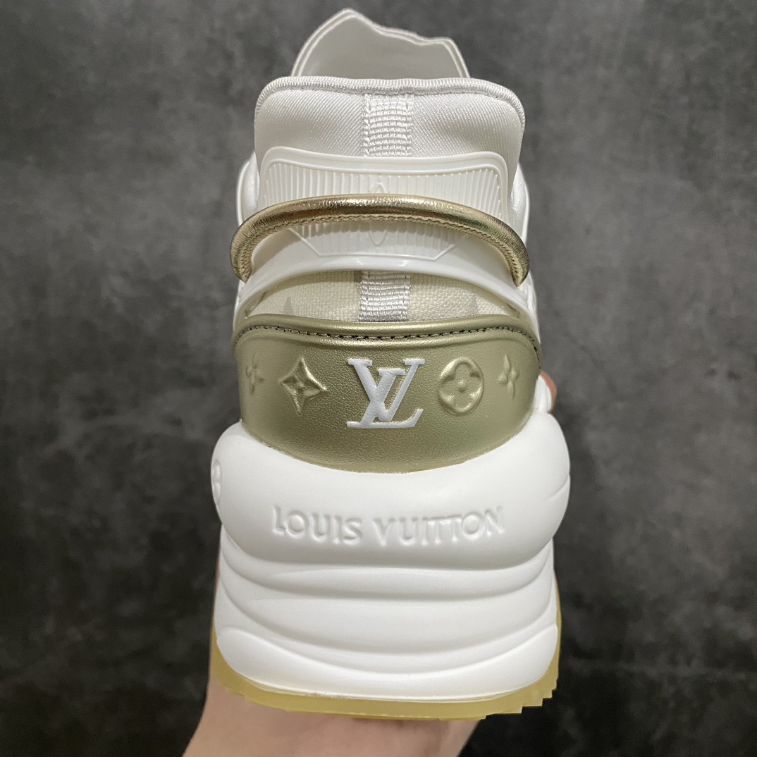 [Top Purchasing Version] Louis Vuitton LV Run 55 Denim Casual Sneakers