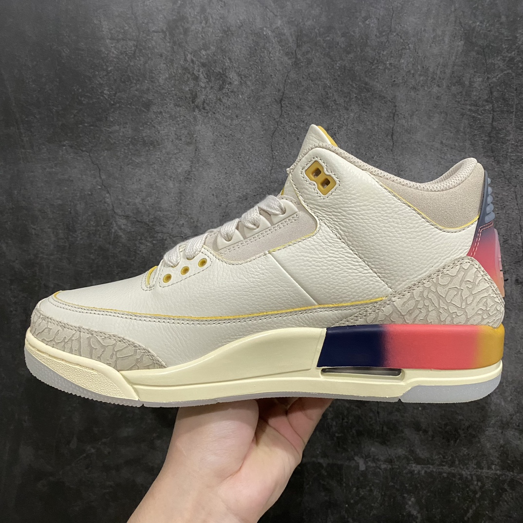 图片[2]-【JS纯原】J Balvin x Air Jordan 3 Retron彩虹渐变笑脸 FN0344-901n纯原大厂制作 原装原材料组装n#原厂楦、纸板开发 最纯正三代版型n#原底真实气垫 回弹反馈充足n完美鞋楦打造 市面最高工艺一切细节如图实拍 所见所得‼nSize: 40 40.5 41 42 42.5 43 44 44.5 45 46 47.5-莆田鞋批发中心