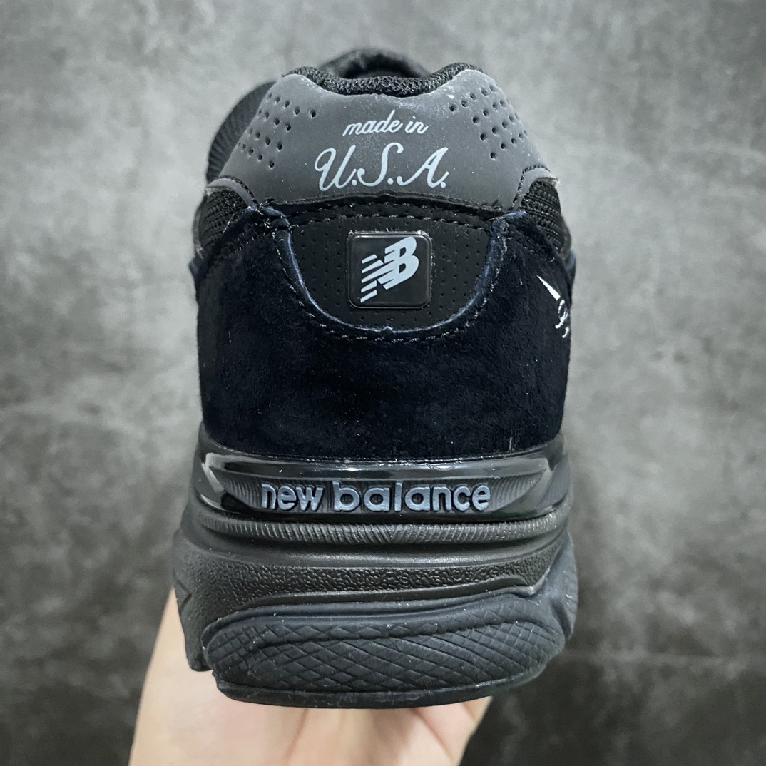 260 【K版纯原】 New Balance NB990V3 纯黑美产 第三代总统复古慢跑鞋M990BB4