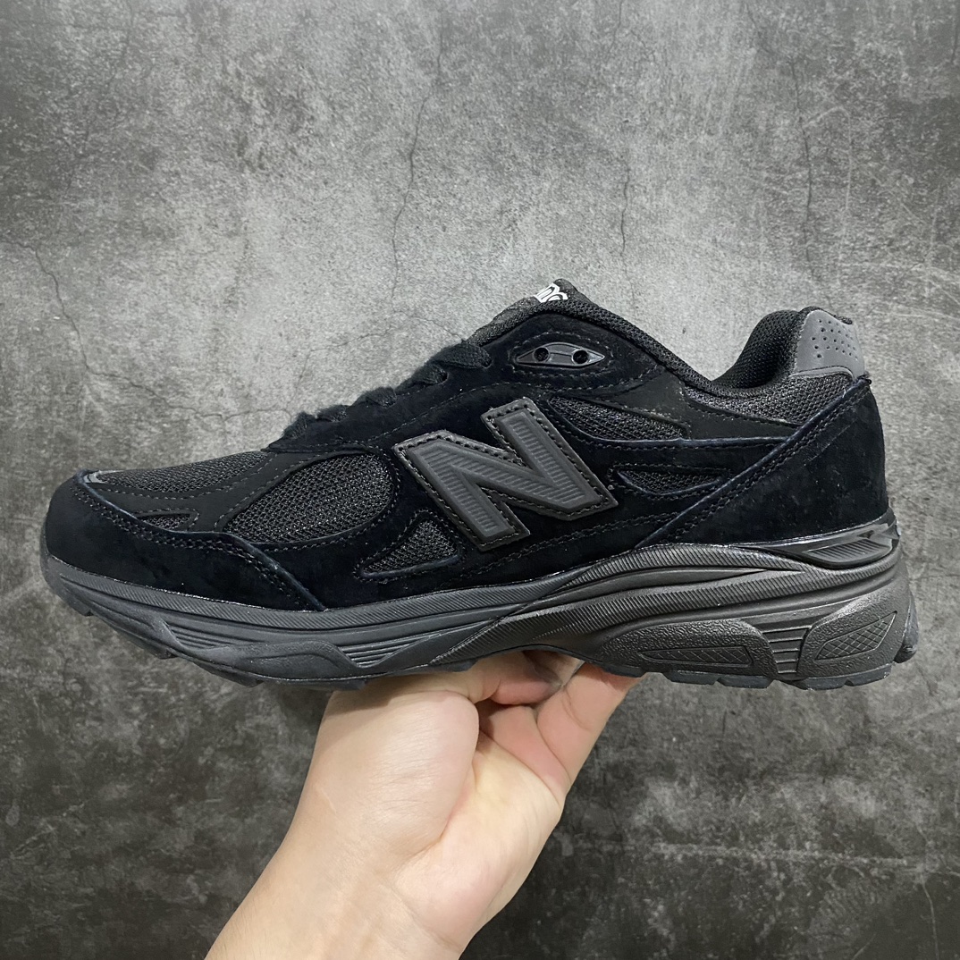 260 【K版纯原】 New Balance NB990V3 纯黑美产 第三代总统复古慢跑鞋M990BB4