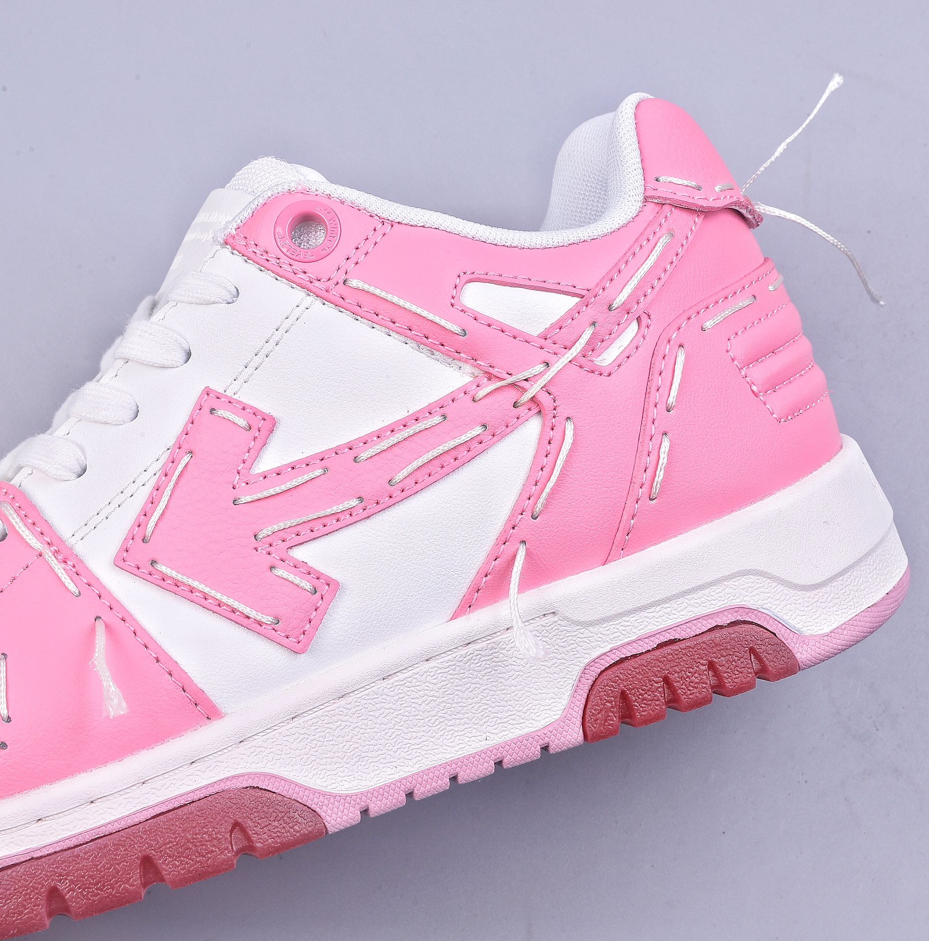 OK Yang Mi star same style OW joint style arrow shoes stitching style OFF-WHITE Out Of Office low-top lace-up fashion sneakers