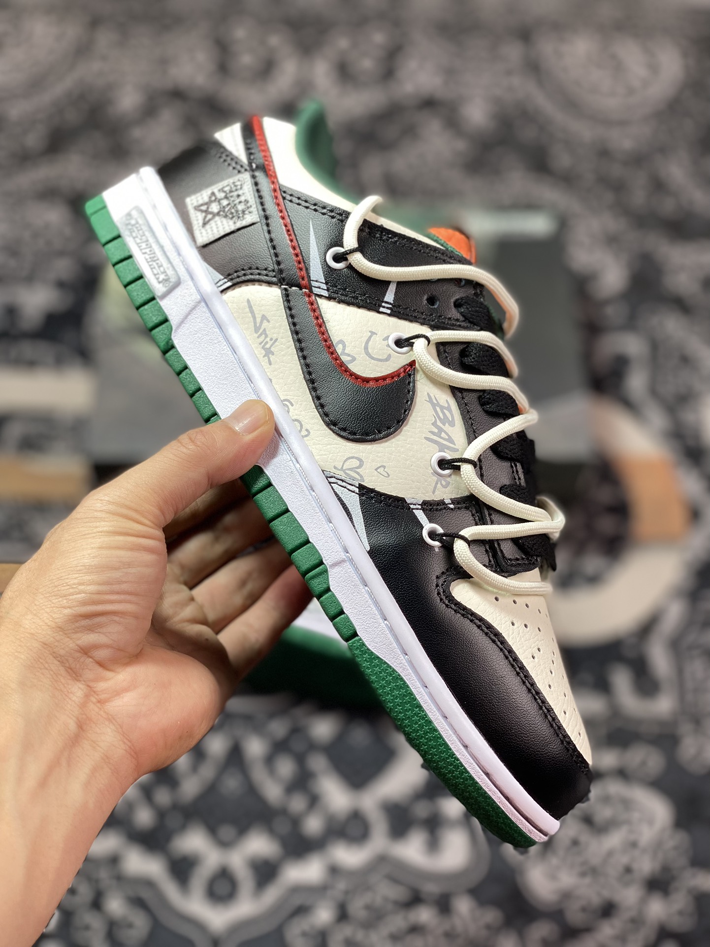 Nike SB Dunk Low Beige Black Green DD1391-300