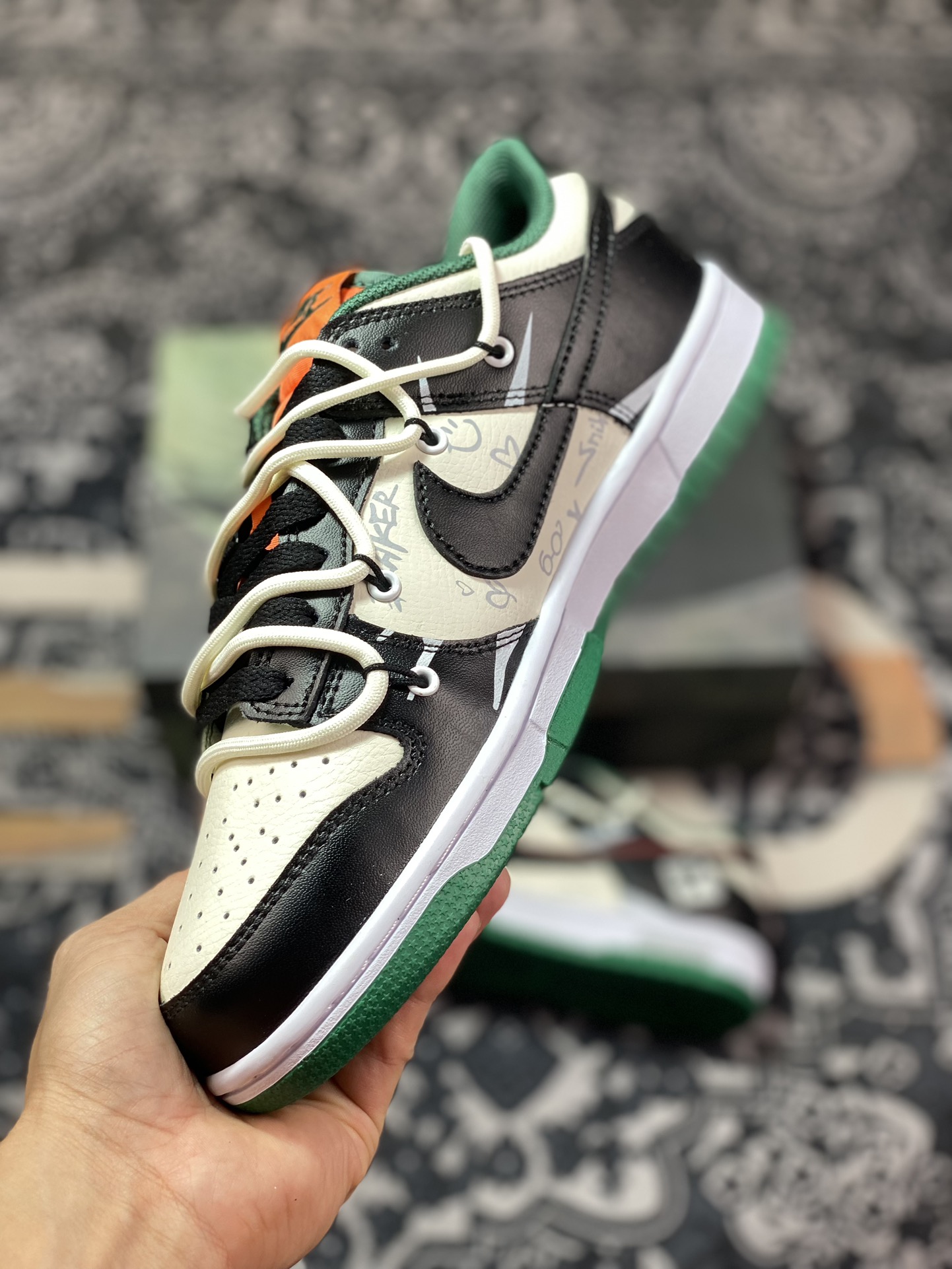 Nike SB Dunk Low Beige Black Green DD1391-300