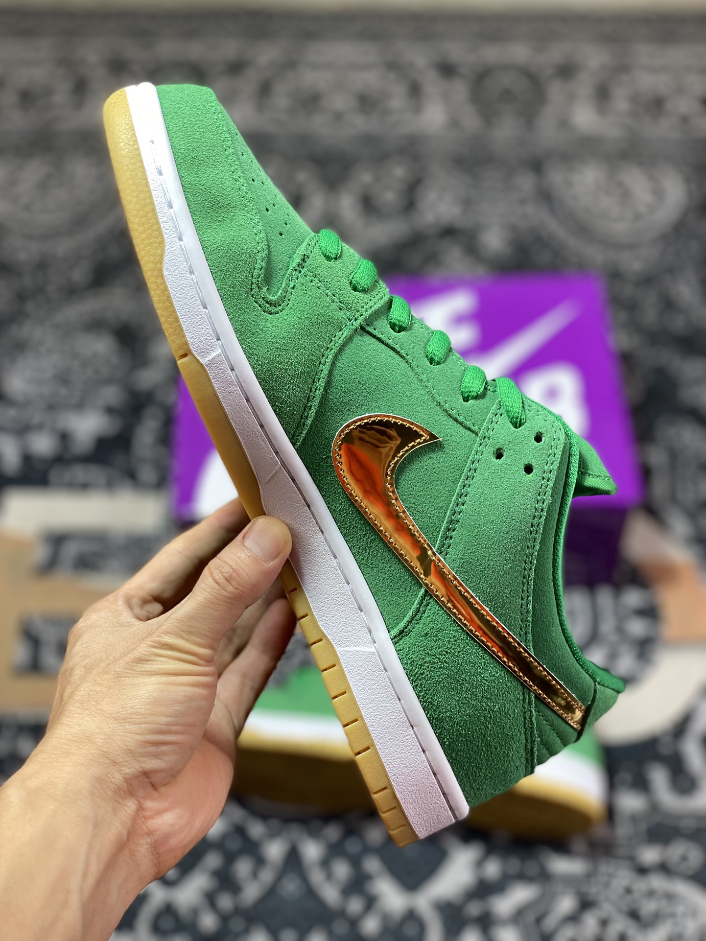 NK Dunk SB Low ”Shamrock” Green BQ6817-303