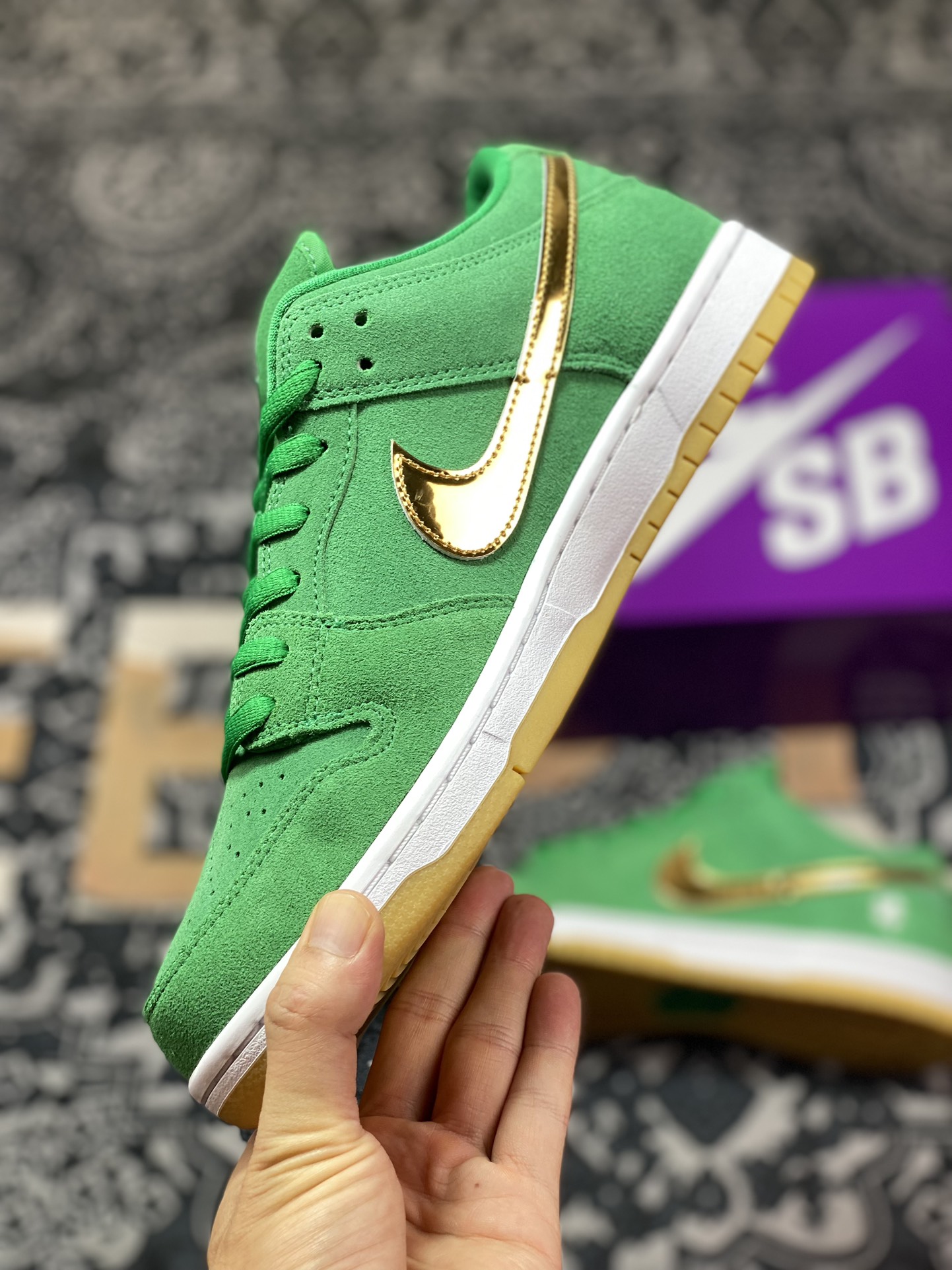 NK Dunk SB Low ”Shamrock” Green BQ6817-303