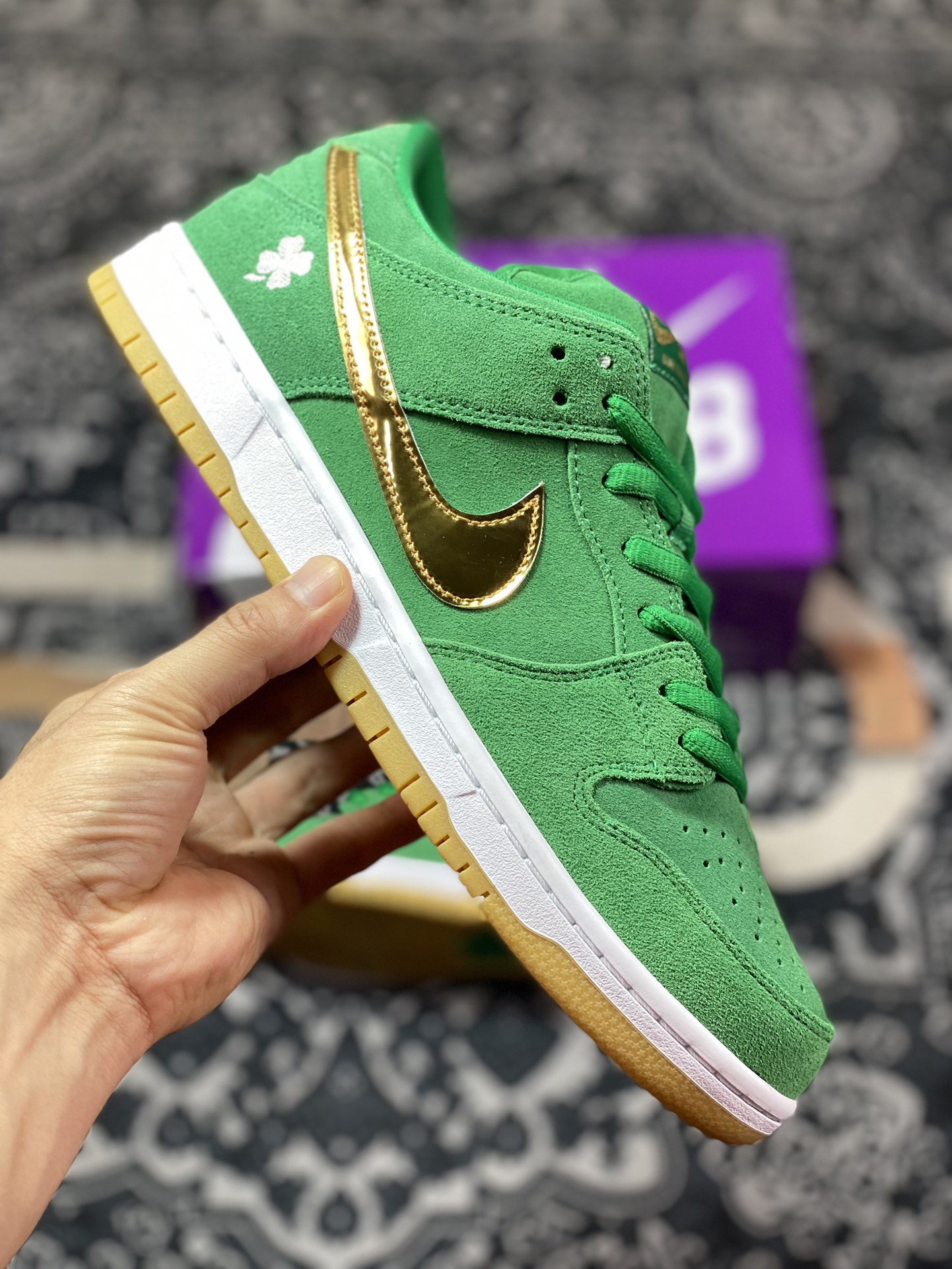 NK Dunk SB Low ”Shamrock” Green BQ6817-303