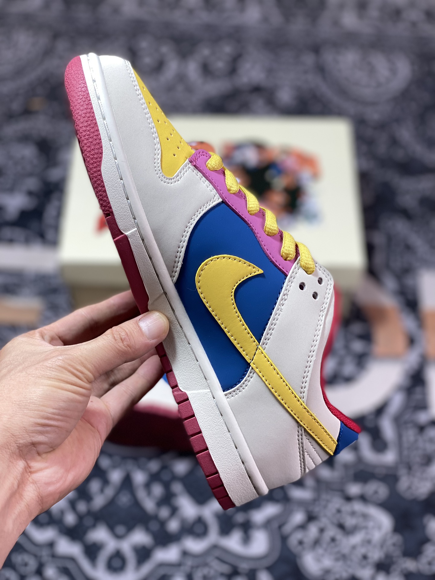 Nike SB Dunk Low ”Sailor Moon” dunk series low-top casual sports skateboard shoes ”beige pink yellow blue sailor moon” GP1255-026