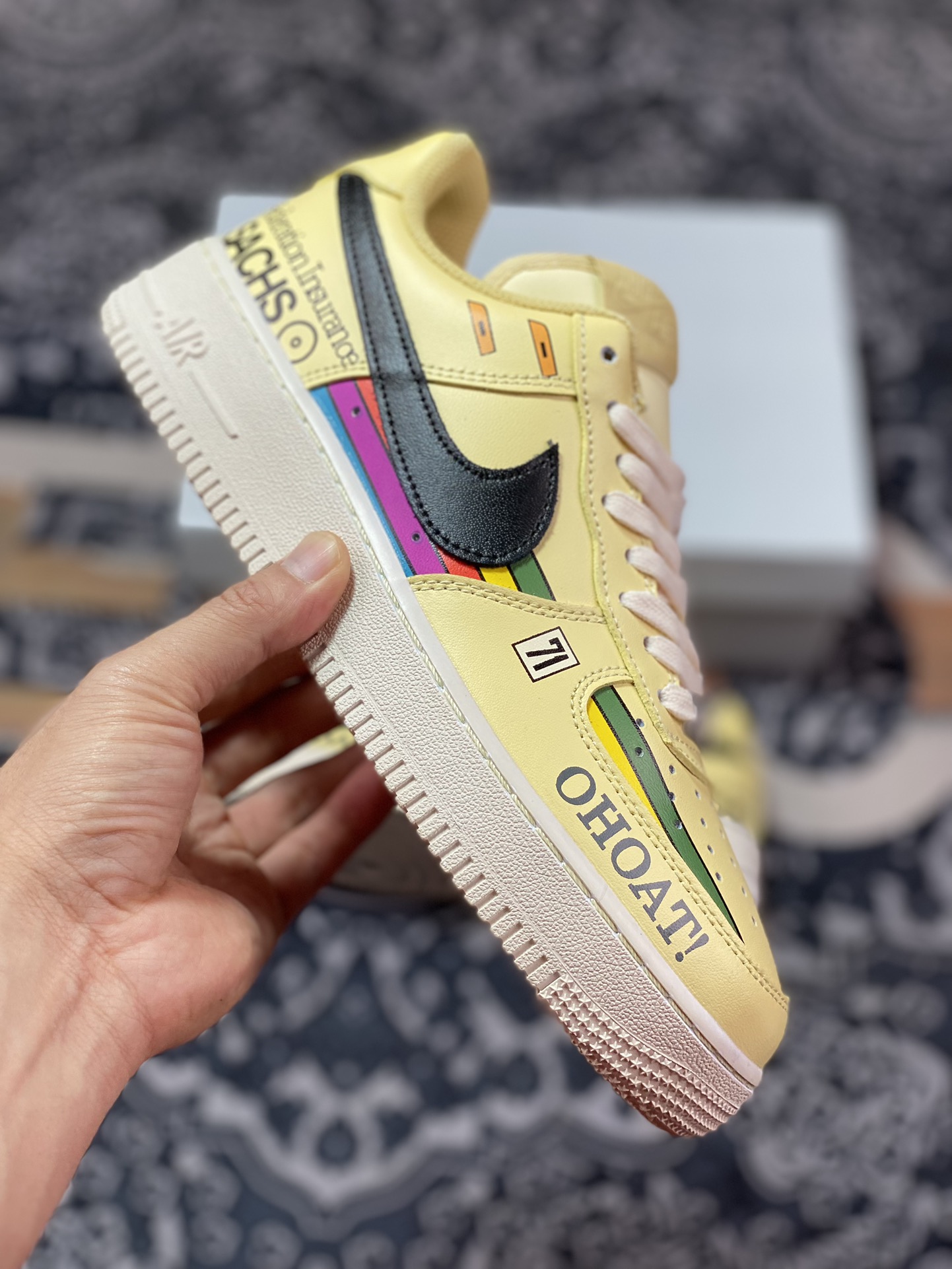 Nike Air Force 1'07 Low ”Porsche 911” Air Force One low-top sneakers ”Vintage Beige Porsche No. 71 Paint” CW2288-111