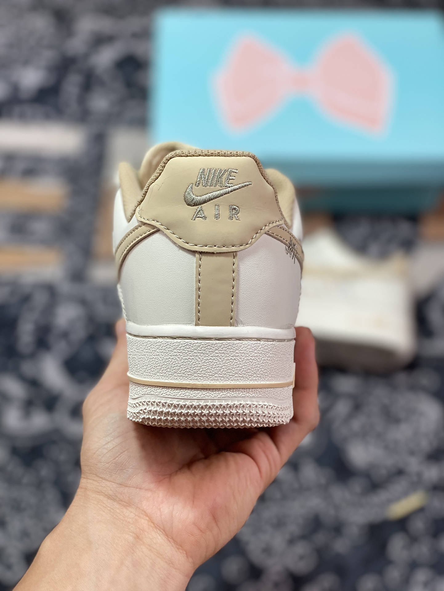 Nk Air Force 1'07 Low ”Just Do It” Chanel style series sneakers FJ7740-012