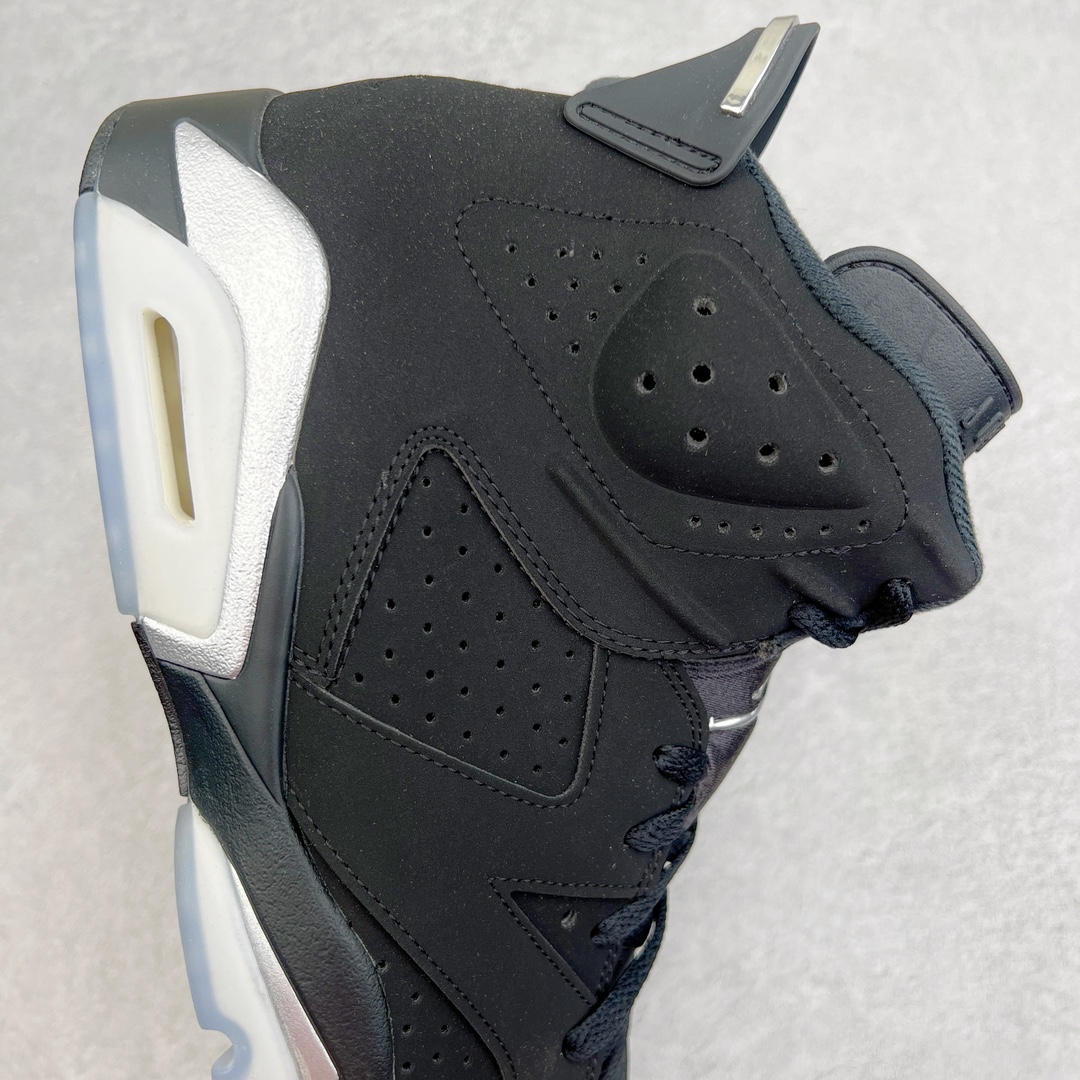 图片[6]-💰160 ＃OG纯原福利‼Air Jordan AJ6 Retro 黑银 货号：DX2836-001 原楦原纸板开发 采购原厂皮料 原厂定型 后跟完美效果 到手可放心比对发售原鞋 上脚百分百充当正品驾驭 真正原装公司级完美鞋型 一切细节实拍所见所得！纸板中底、钢印 完美版型 一应俱全外贸专供 发国外寄售可稳妥充正操作 Size：40 40.5 47.5 编码：by2936030-运动鞋