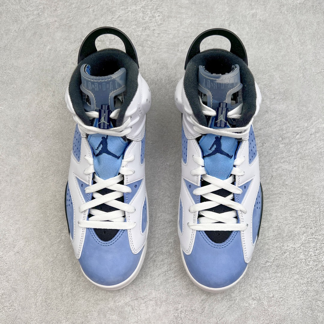 图片[2]-零售💰230 ＃OG纯原福利‼Air Jordan AJ6 Retro \”University Blue\” 北卡蓝 货号：CT8529-410 原楦原纸板开发 采购原厂皮料 原厂定型 后跟完美效果 到手可放心比对发售原鞋 上脚百分百充当正品驾驭 真正原装公司级完美鞋型 一切细节实拍所见所得！纸板中底、钢印 完美版型 一应俱全外贸专供 发国外寄售可稳妥充正操作 Size：40 40.5 42.5 44.5 45 46 47.5 编码：by2936030-运动鞋