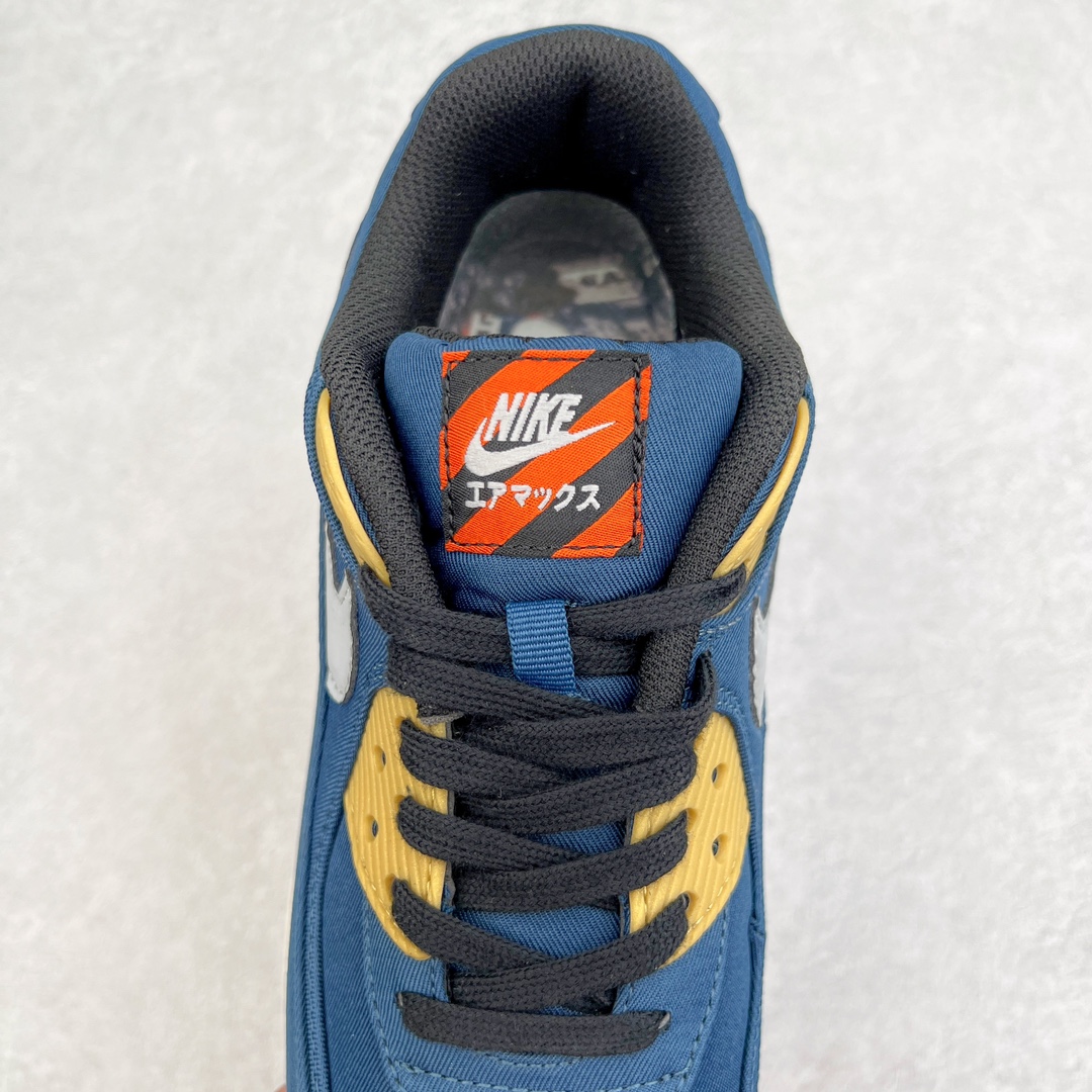 图片[5]-＃MX版 NK Air MAX 90 气垫复古减震跑步鞋 CW1409-400 经典重温 独家陆续补货 外单专供大厂出品 品质稳定 一百余色 终端操作 Air Max 90于1990年推出 来自Air Max系列 在Air Max 1的基础上改进而得 增加了气垫面积 外型上也更为流线 最特別的就是加入了菱纹塑胶嵌板 为Air Max 90增添了许多潮流气息 皮革鞋面 造就出色耐穿性和支撑力 Max Air缓震配置搭配泡棉中底 令Air Max 90轻盈而舒适 华夫格橡胶外底 铸就Air Max 90非凡的抓地力 而Air Max 90不仅是一双跑鞋 它成功跨越了时间的演进 成为了球鞋文化与潮流圈中最熟为人知的鞋款之一 尺码：36 36.5 37.5 38 38.5 39 40 40.5 41 42 42.5 43 44 44.5 45-选品中心