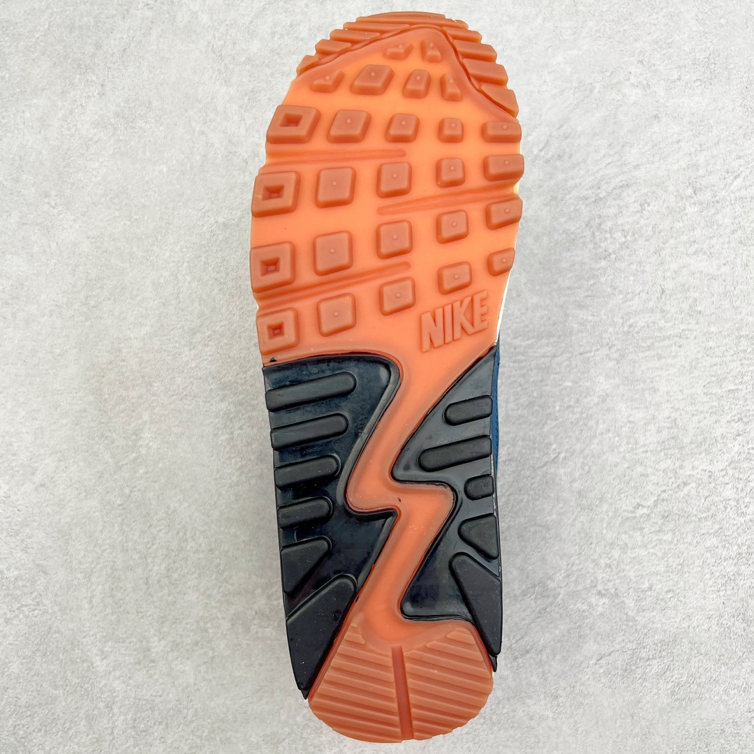 图片[9]-＃MX版 NK Air MAX 90 气垫复古减震跑步鞋 CW1409-400 经典重温 独家陆续补货 外单专供大厂出品 品质稳定 一百余色 终端操作 Air Max 90于1990年推出 来自Air Max系列 在Air Max 1的基础上改进而得 增加了气垫面积 外型上也更为流线 最特別的就是加入了菱纹塑胶嵌板 为Air Max 90增添了许多潮流气息 皮革鞋面 造就出色耐穿性和支撑力 Max Air缓震配置搭配泡棉中底 令Air Max 90轻盈而舒适 华夫格橡胶外底 铸就Air Max 90非凡的抓地力 而Air Max 90不仅是一双跑鞋 它成功跨越了时间的演进 成为了球鞋文化与潮流圈中最熟为人知的鞋款之一 尺码：36 36.5 37.5 38 38.5 39 40 40.5 41 42 42.5 43 44 44.5 45-选品中心