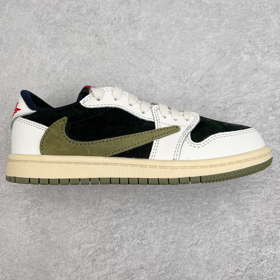 💰240 ＃SZ纯原 Travis Scott x Air Jordan AJ1 Low OG TS联名白黑绿倒钩低帮中童童鞋 DZ5909-106 重新定义童鞋市场 市场第一款原装童鞋 上脚必是全班最靓的仔 原纸板数据开发 原厂配置 市面唯一原装批次区别市面 原厂大底磨具真实半码 同步原厂十三个尺码段 原厂Prime Asia贝利进口皮料加持 原盒原配 原厂拉帮工艺 针距密度一致 后跟弧度收口自然不对折 极致一眼正品既视感 进口电脑针车工艺 鞋面清洁度最高QC检验标准 控制溢胶 广东原厂电绣工艺 鞋标鞋盒 防尘纸 均采购来自原厂 尺码：27.5 28 28.5 29.5 30 31 31.5 32 33 33.5 34 35 36 编码：by3936010-运动鞋