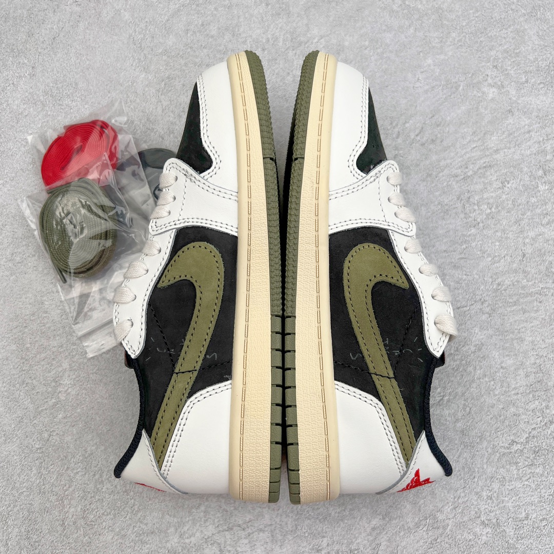 图片[5]-💰240 ＃SZ纯原 Travis Scott x Air Jordan AJ1 Low OG TS联名白黑绿倒钩低帮中童童鞋 DZ5909-106 重新定义童鞋市场 市场第一款原装童鞋 上脚必是全班最靓的仔 原纸板数据开发 原厂配置 市面唯一原装批次区别市面 原厂大底磨具真实半码 同步原厂十三个尺码段 原厂Prime Asia贝利进口皮料加持 原盒原配 原厂拉帮工艺 针距密度一致 后跟弧度收口自然不对折 极致一眼正品既视感 进口电脑针车工艺 鞋面清洁度最高QC检验标准 控制溢胶 广东原厂电绣工艺 鞋标鞋盒 防尘纸 均采购来自原厂 尺码：27.5 28 28.5 29.5 30 31 31.5 32 33 33.5 34 35 36 编码：by3936010-运动鞋