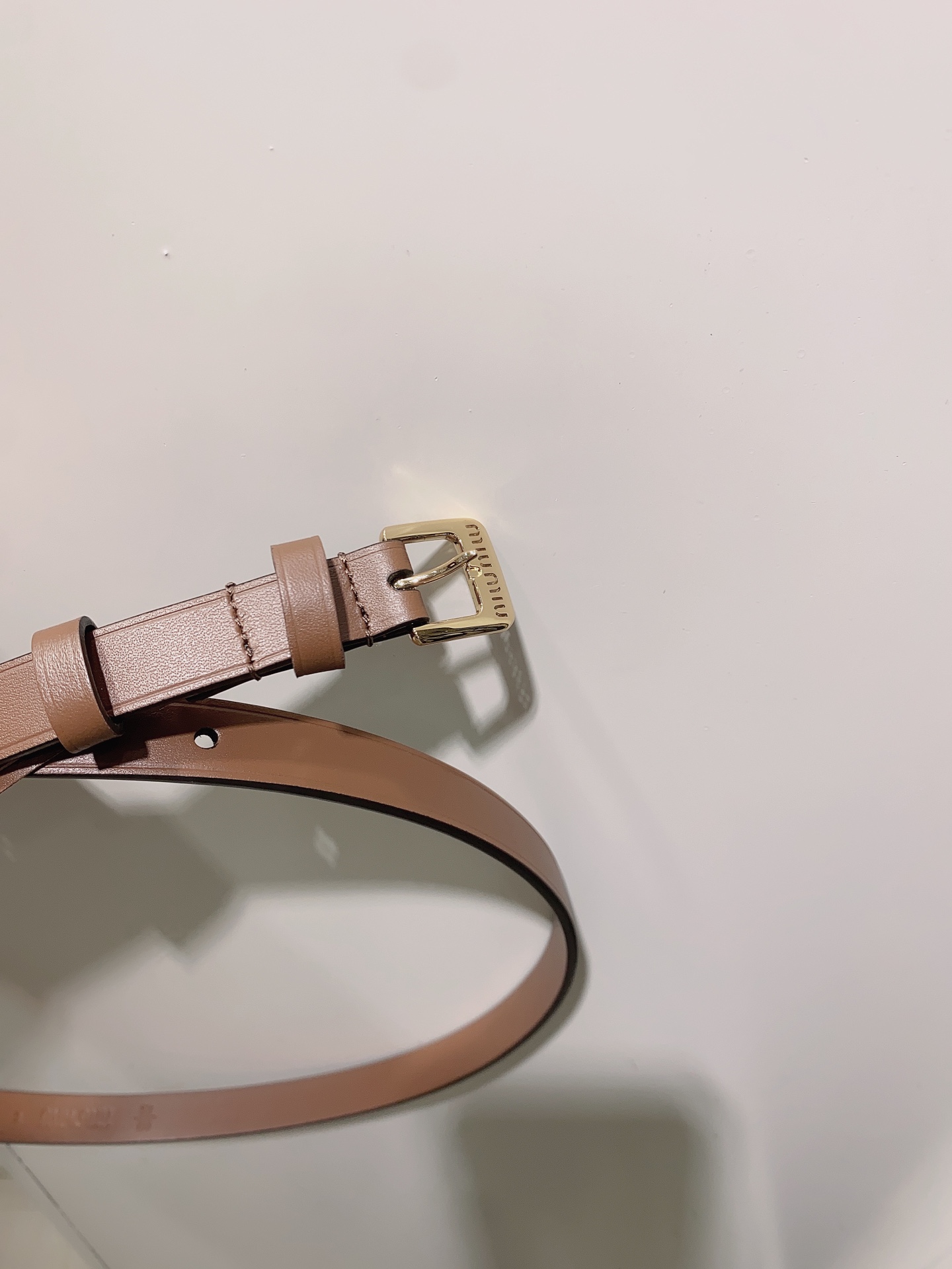 [Miu Miu Belts]MiuMiu new soft cow leather belt design simple and elegant Meta