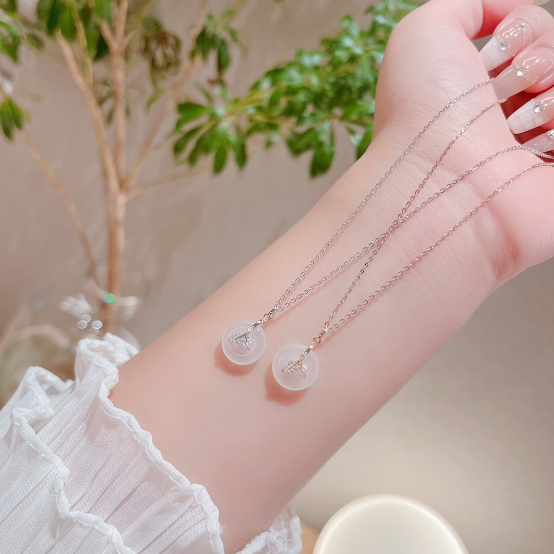 S925 Sterlingsilber Kette Wald Verlobung Gold