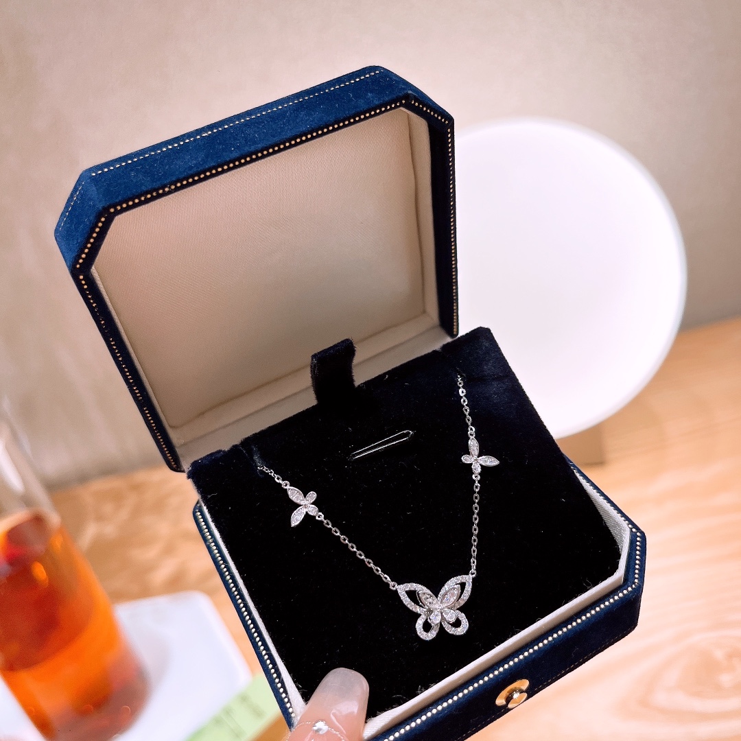 幻想的S925スターリングシルバーネックレスゴールド 晩餐会