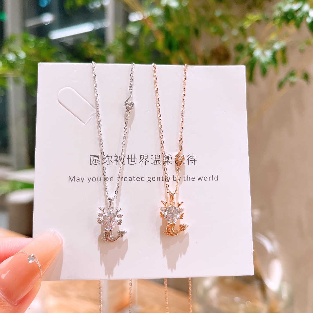 Nickelfreies Silber Kette Koreanischer Stil Neujahr Silber