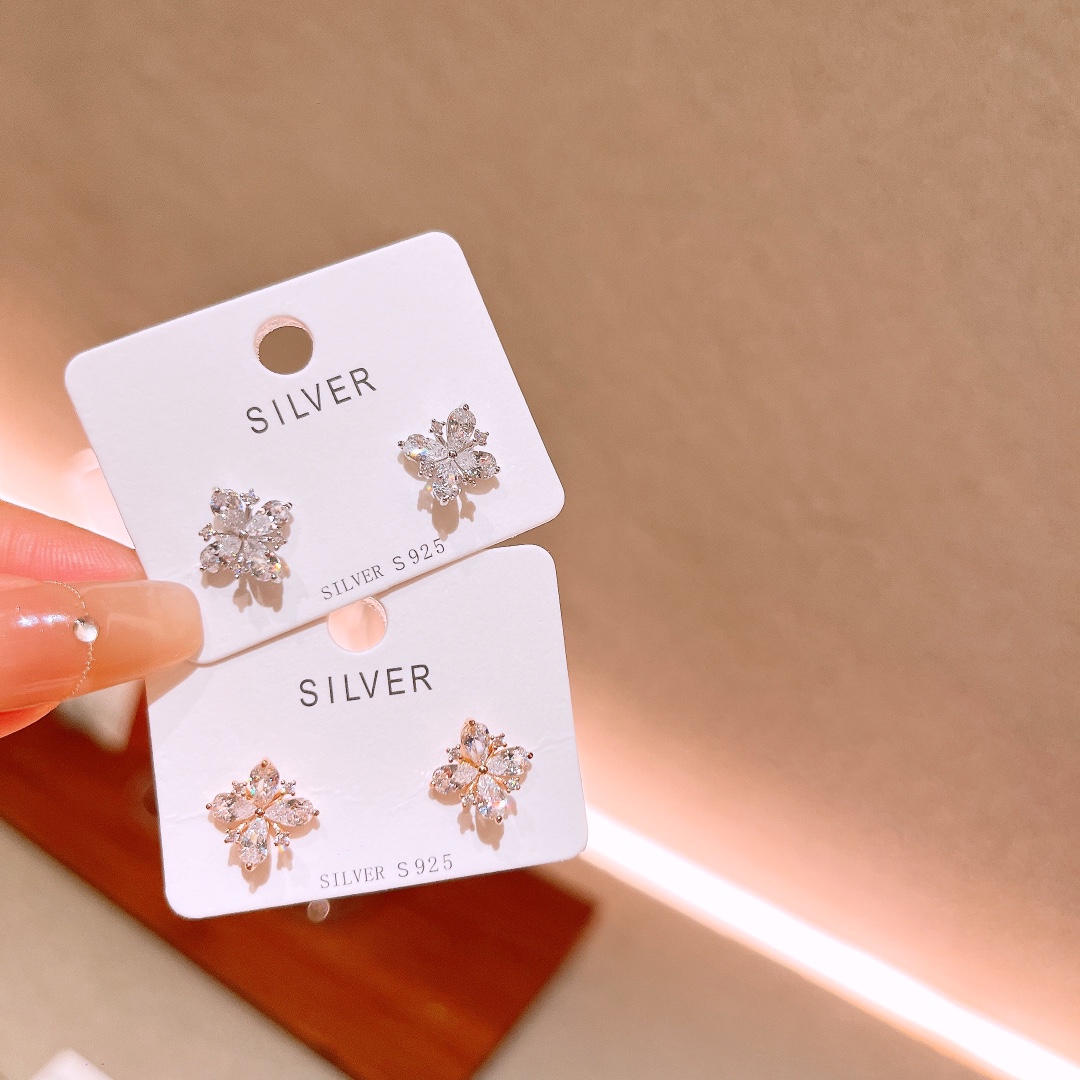 Low Allergy Silver Earrings Cute Annual Party Gold