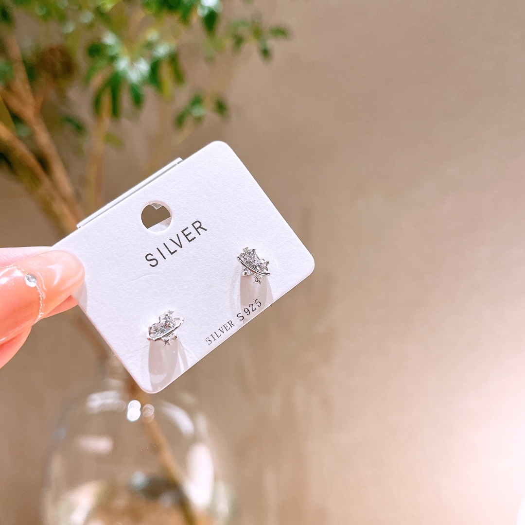 Low Allergy Silver Earrings French Party Gold