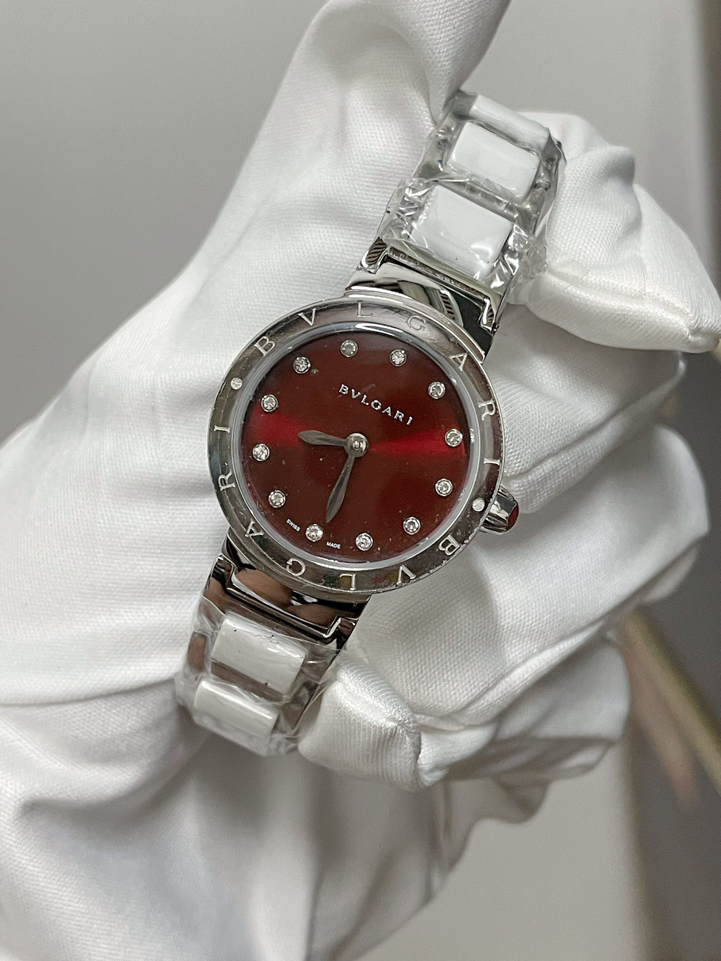 Boglimini! BVLGARI, Bogri, Bvlgari, classic fashionable watch, imported stone, steel undefended steel - 图片 3