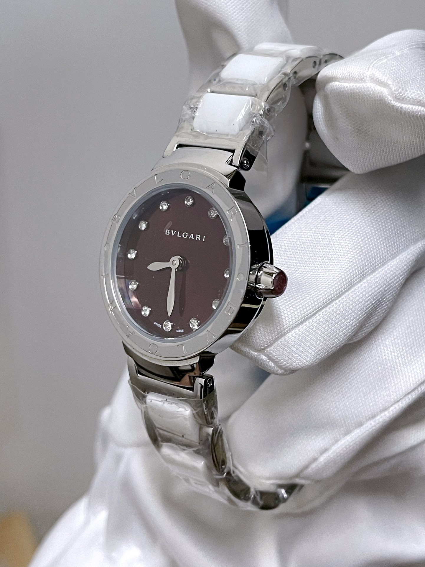 Boglimini! BVLGARI, Bogri, Bvlgari, classic fashionable watch, imported stone, steel undefended steel - 图片 6