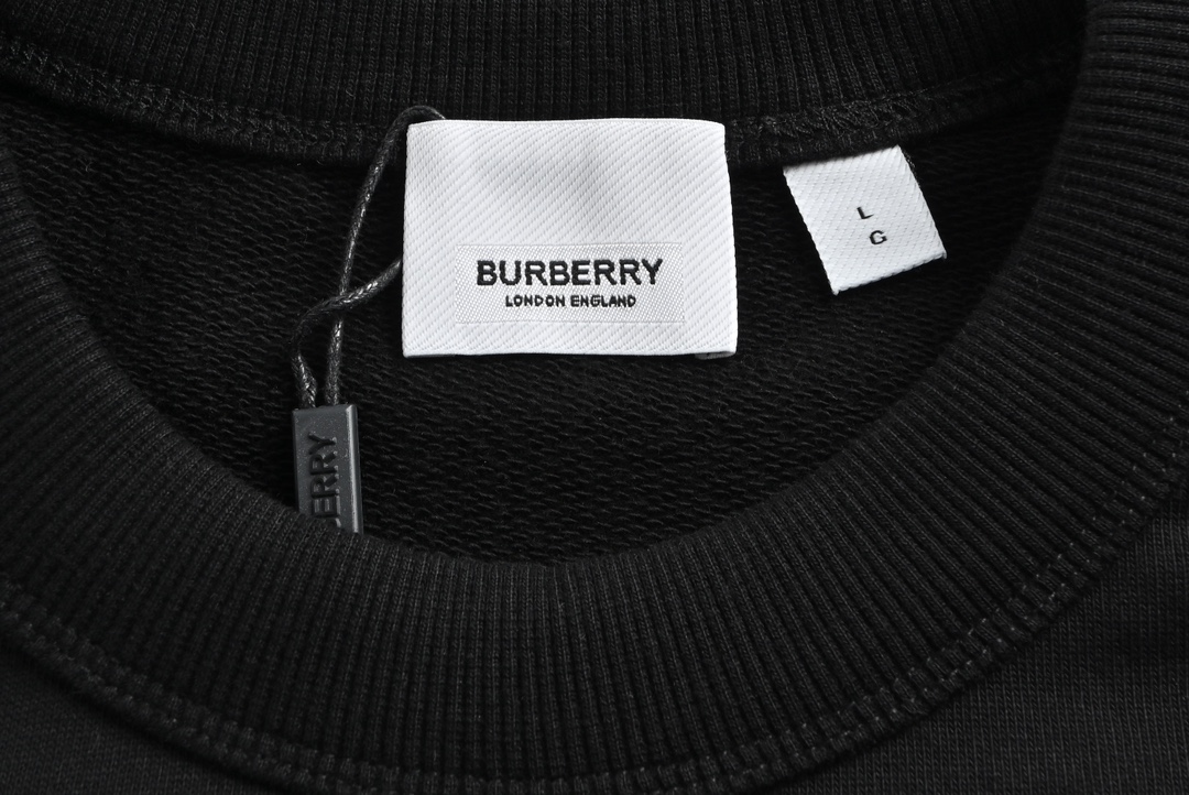 Burberry/巴宝莉 经典发泡字母印花圆领卫衣