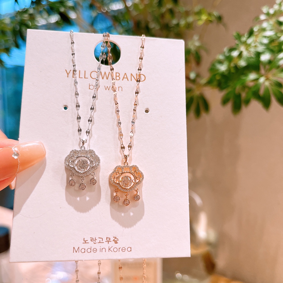 Fine Silver Moissanite Necklace Forest Proposal Silver