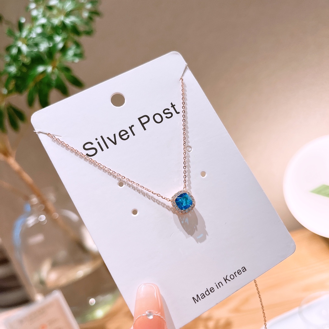 High Polish Silver Necklace Sweet Workplace Silver