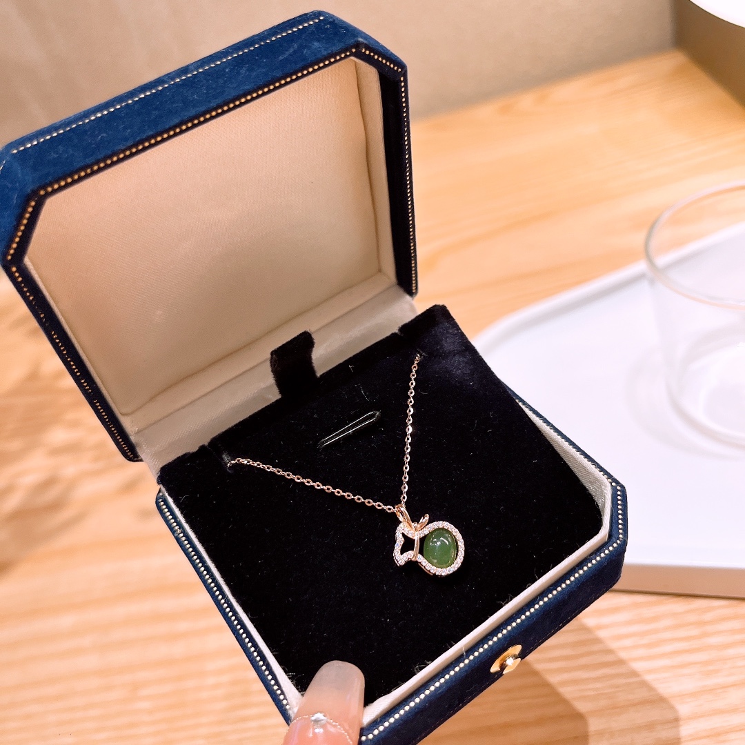 Solid Silver Jasper Necklace Chic Teacher's Day Silver