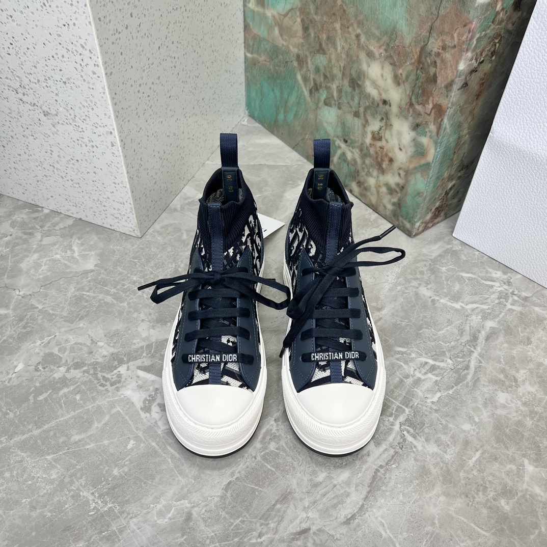 D*ior Dior Sneakers Zapatillas calcetín de punto superponibles ______________________________ Nuevo 