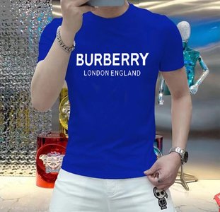 Burberry Clothing T-Shirt Fake High Quality Men Cotton Mercerized Spring/Summer Collection Short Sleeve