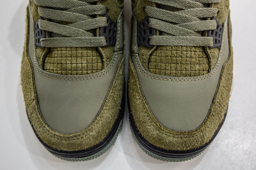 Air Jordan 4 Retro ”Olive Canvas” Army Green Suede FB9927-200