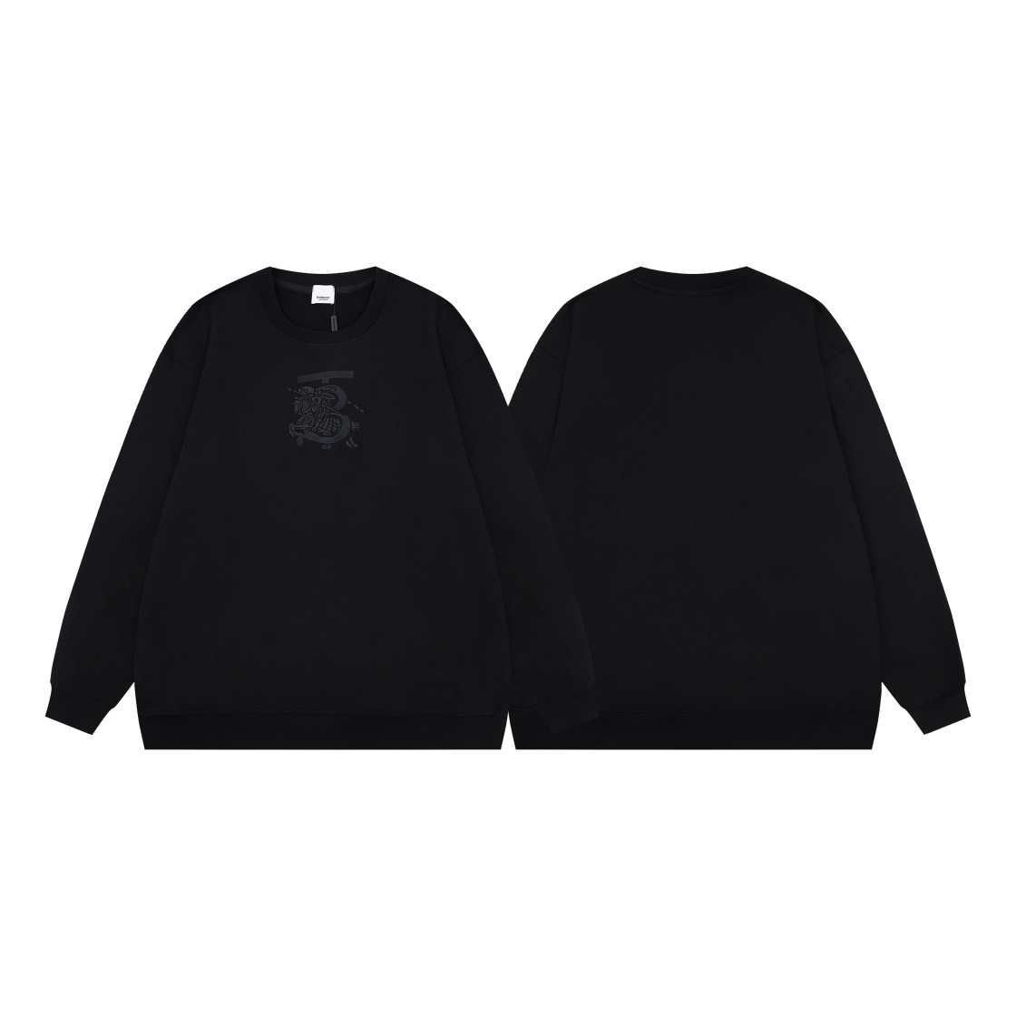 Burberry Clothing Sweatshirts Black Embroidery Fall Collection