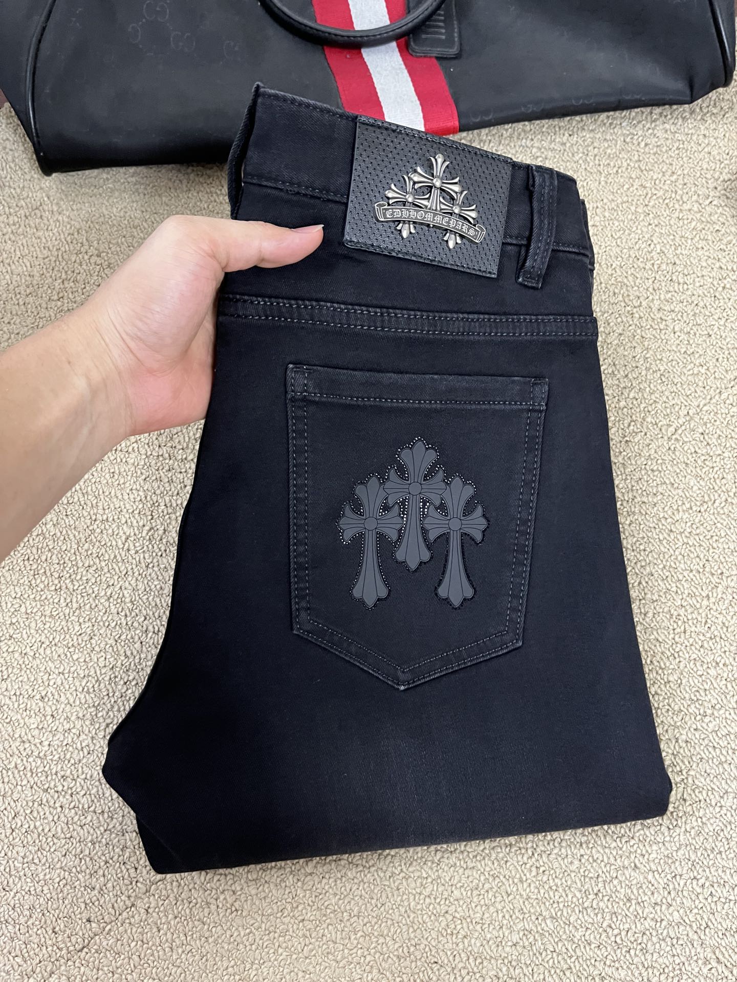 Chrome Hearts mirror quality
 Clothing Jeans Men Fall/Winter Collection Fashion
