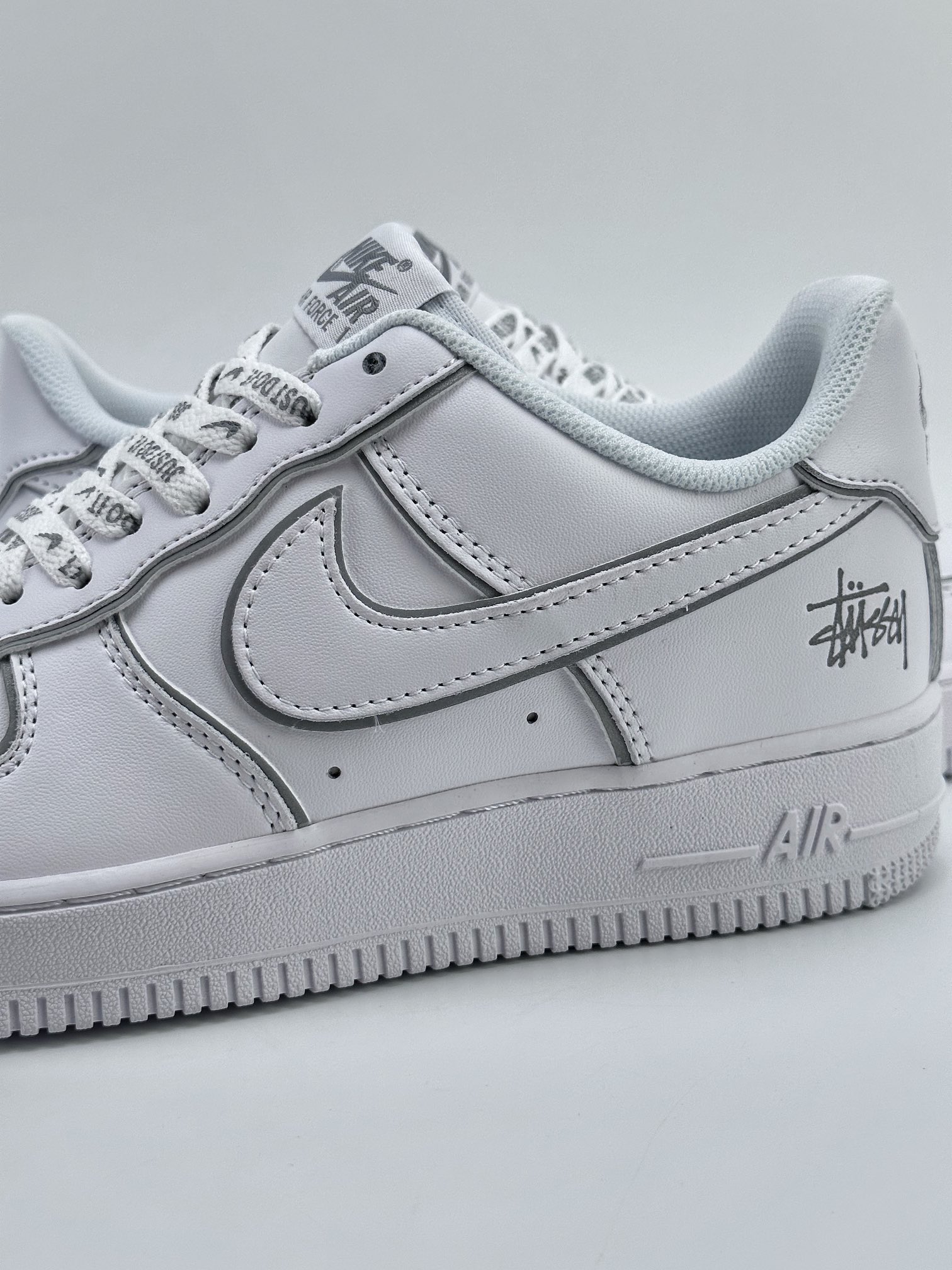 220 Nike Air Force 1 Low 07 x Stussy 斯图西联名反光 BQ6426-019