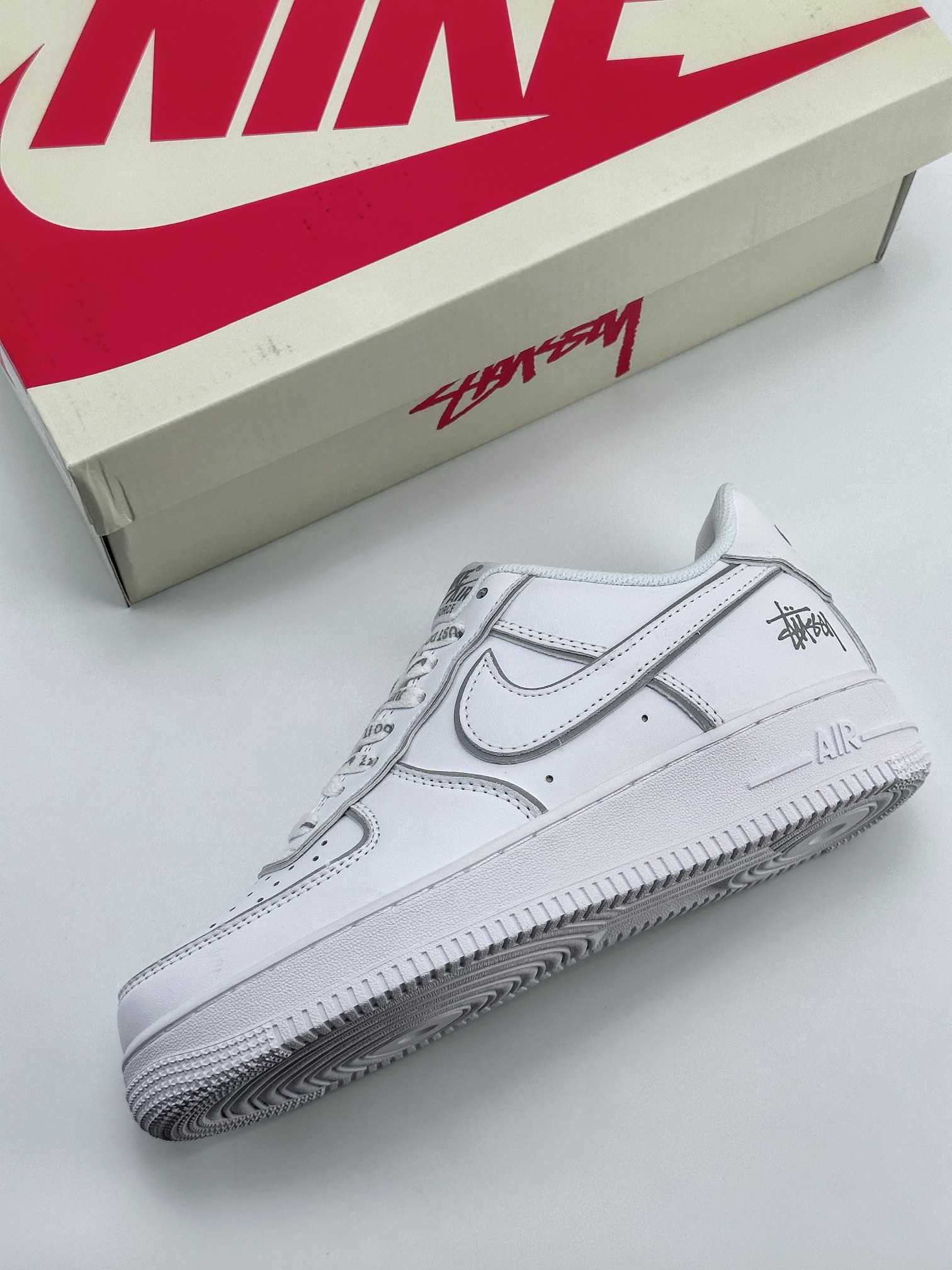 220 Nike Air Force 1 Low 07 x Stussy 斯图西联名反光 BQ6426-019