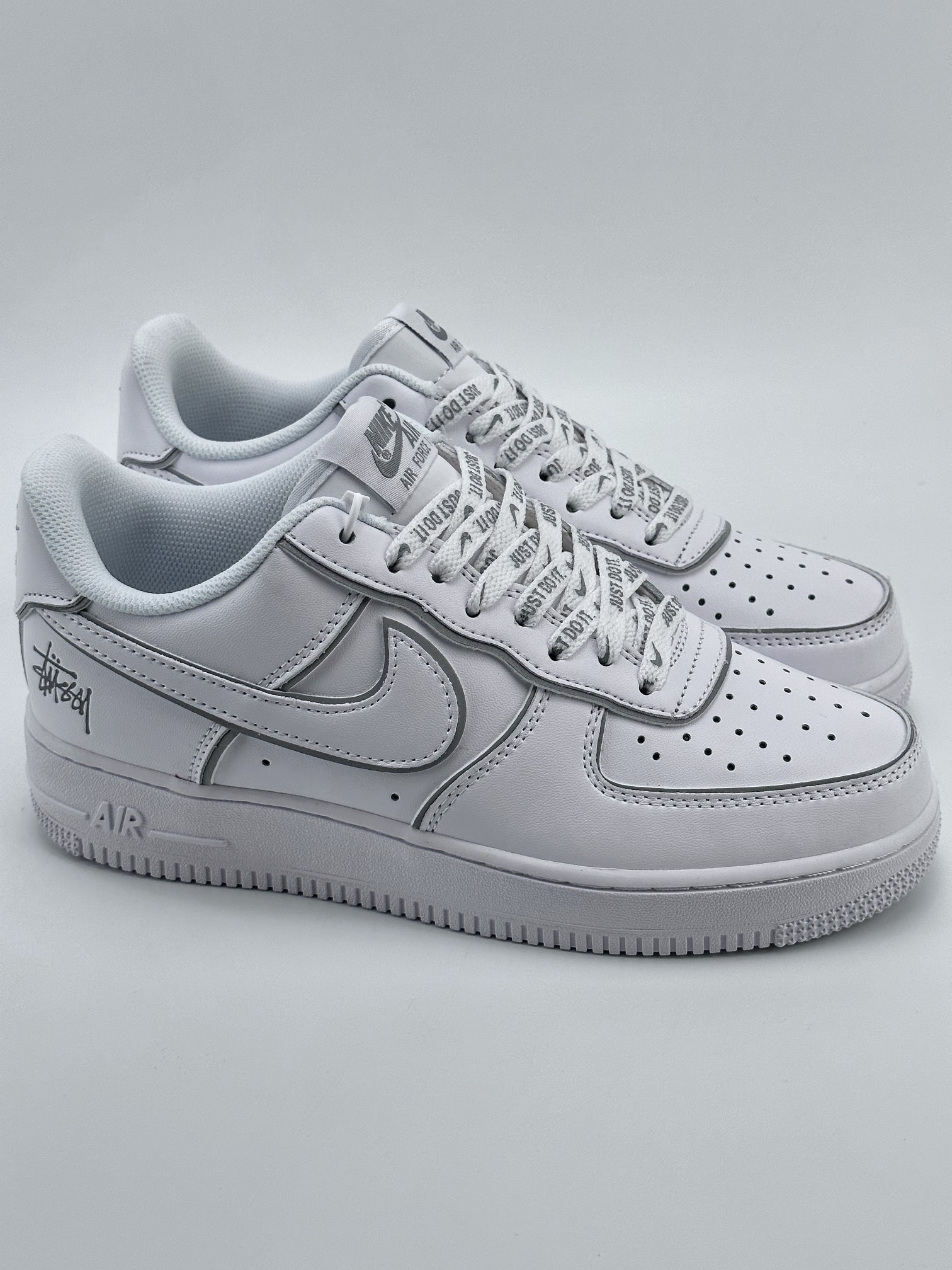 220 Nike Air Force 1 Low 07 x Stussy 斯图西联名反光 BQ6426-019