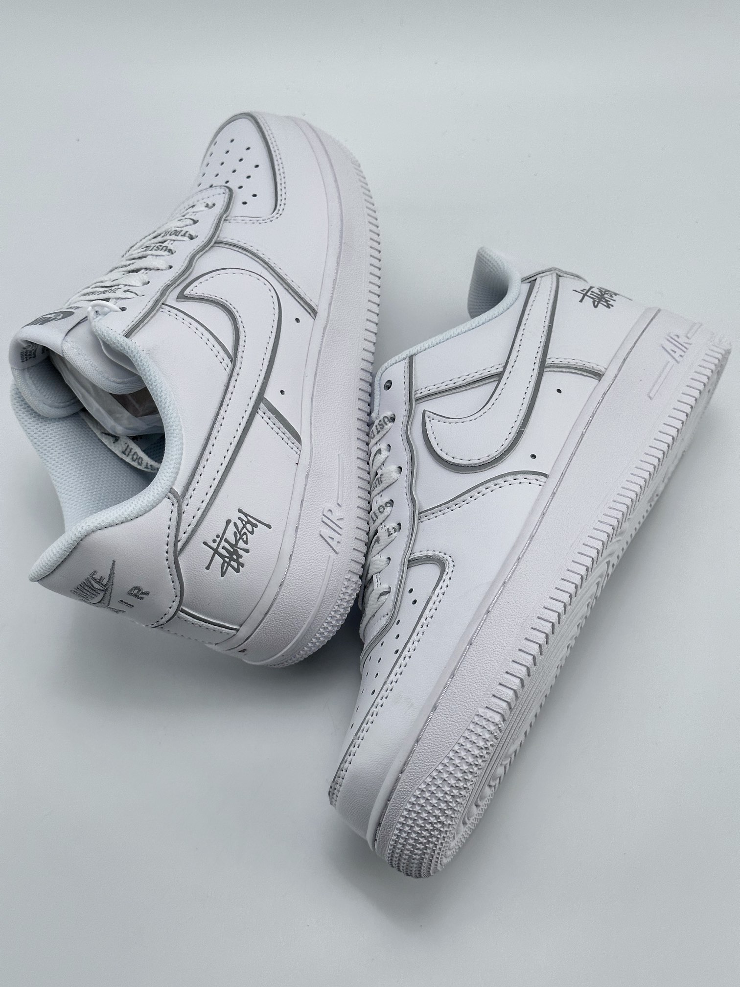 220 Nike Air Force 1 Low 07 x Stussy 斯图西联名反光 BQ6426-019