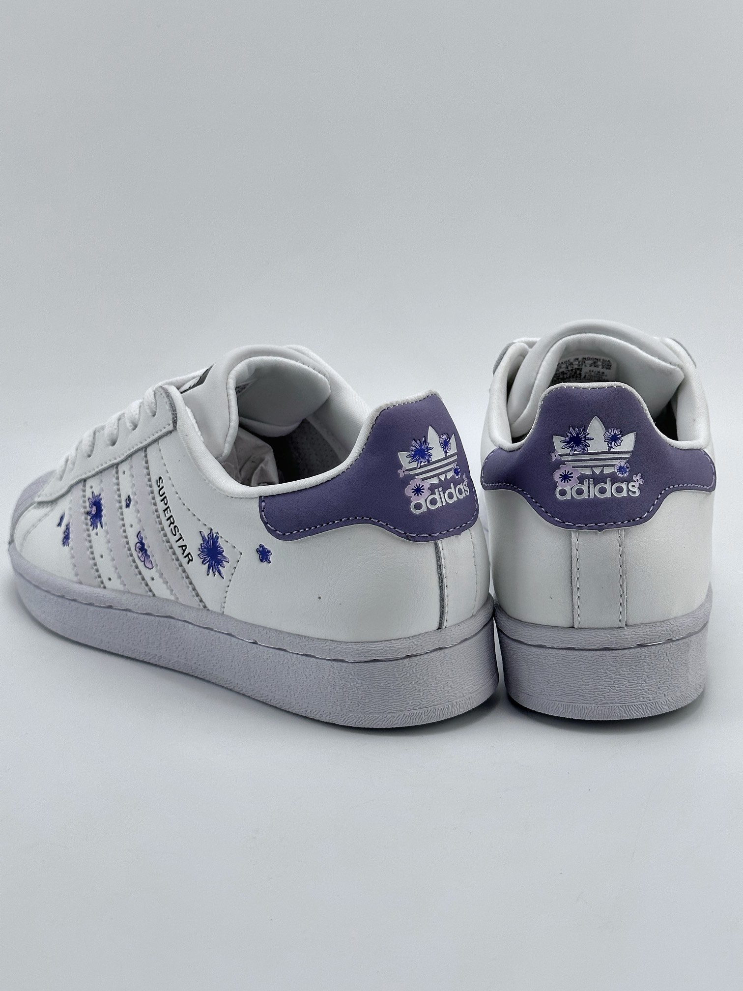 AD Originals Superstar J Shell Toe White Purple HQ4288