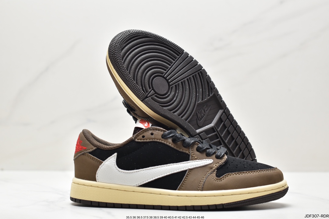 AJ1倒勾Travis Scott x Air Jordan 1 ” Reverse Mocha “ AJ1乔1 篮球鞋 DM7866-162